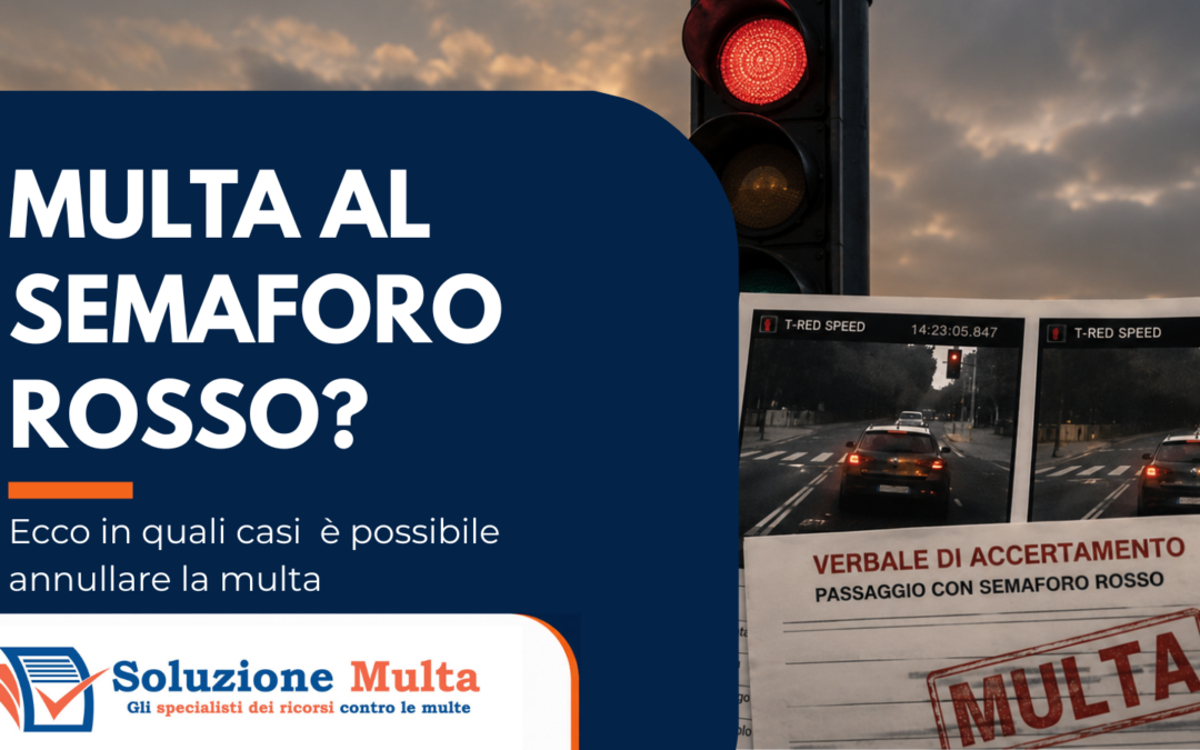 come contestare la multa con photored per passaggio con il semaforo rosso