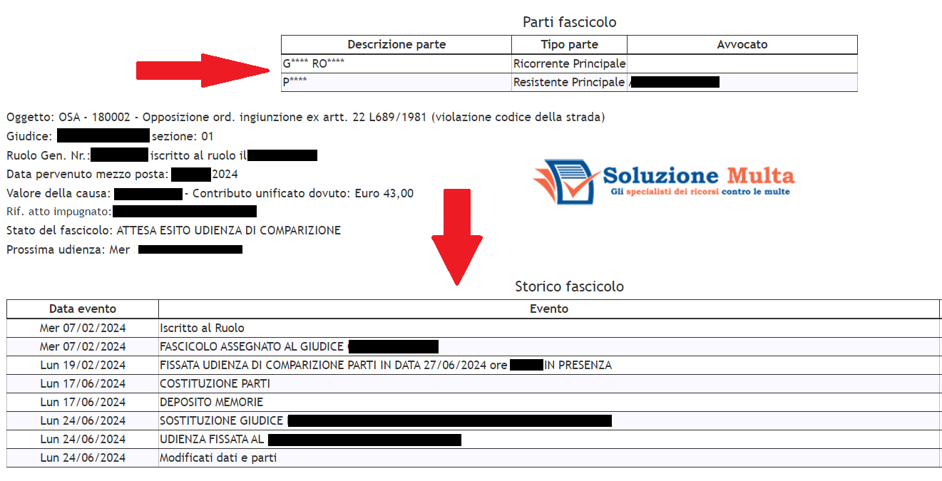 ricorso contro la multa al giudice di pace dettaglio completo del procedimento