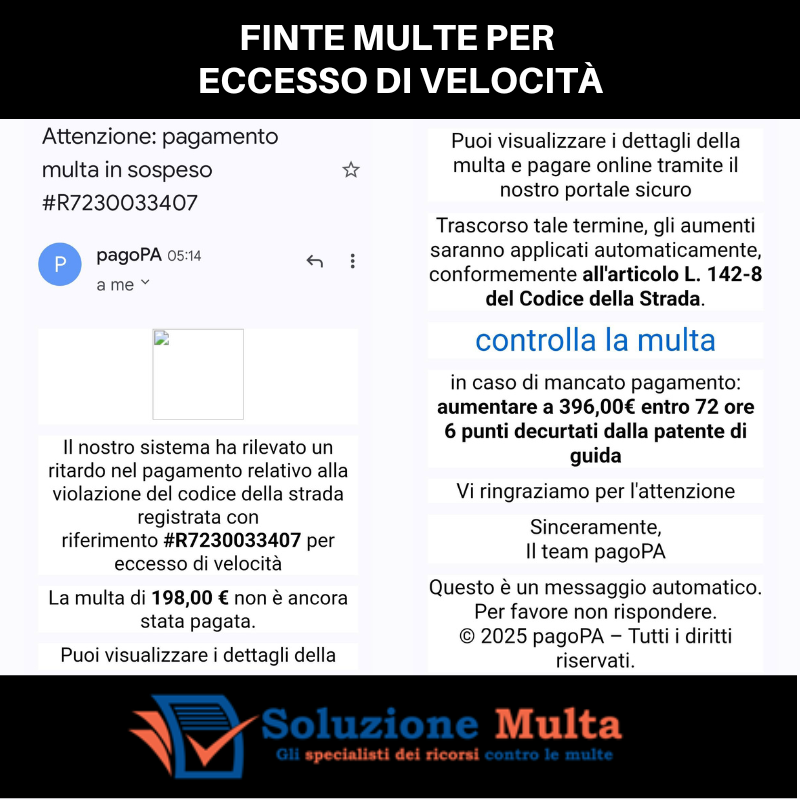 Finte multe per eccesso di velocità ema